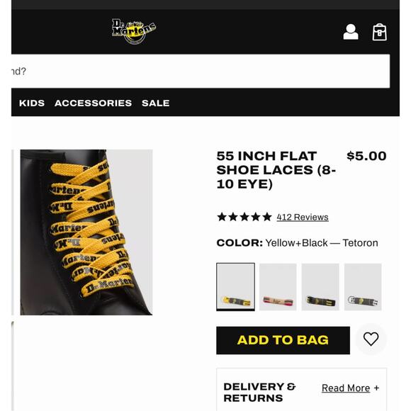 Worn TWICE $210 Dr. Marten Jadon Smooth Black Leather Platform Combat Boots 8 - Picture 12 of 15